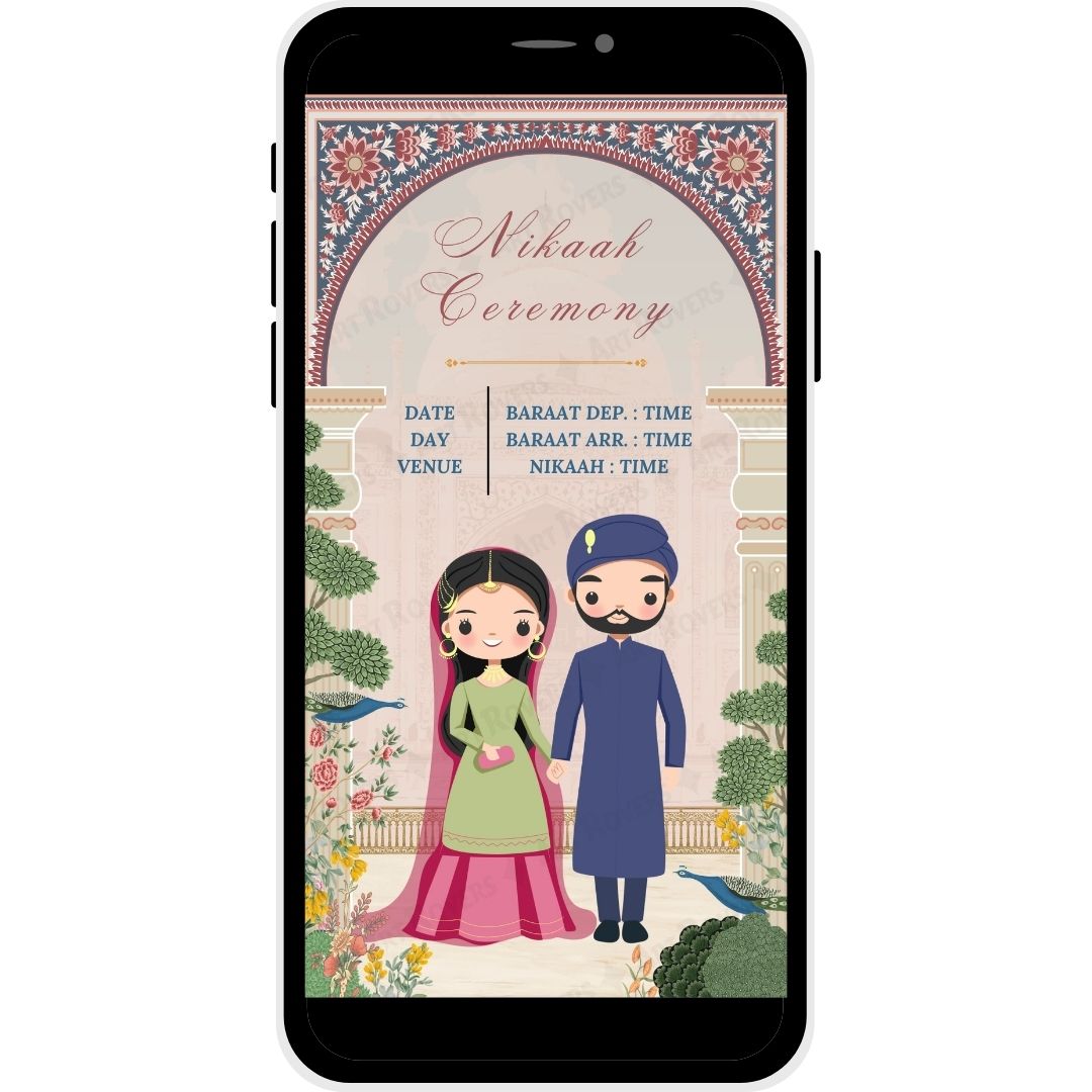 Majestic Harmony Nikaah ceremony invitation.