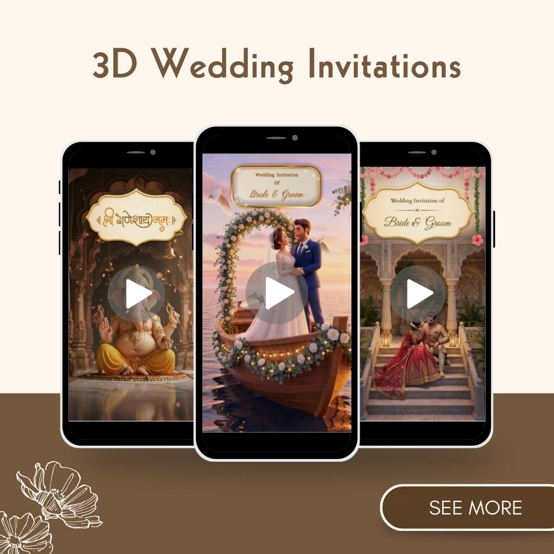 3D Wedding Invitations