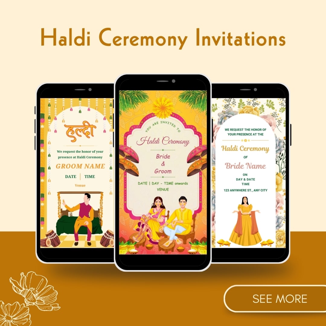 Haldi Invitation Card