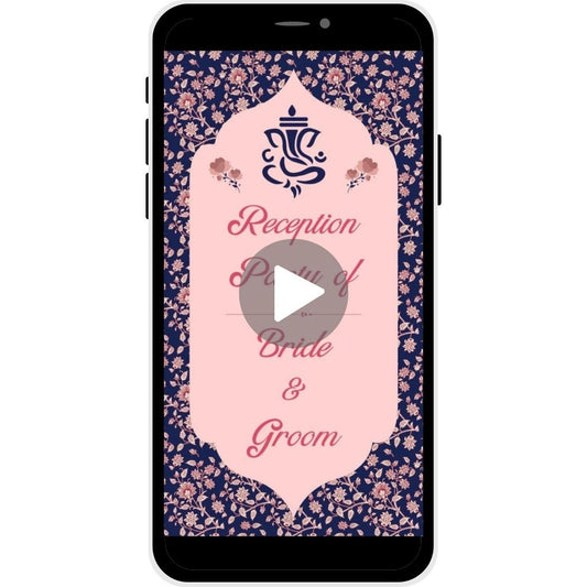 Classic Affair Reception Invitation Card