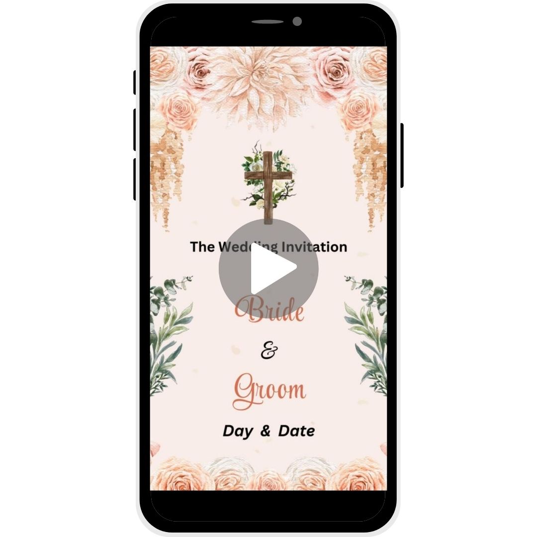 Sacred Love Christian Wedding Invitation Video