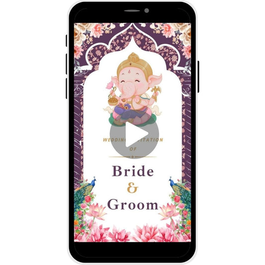 Lotus Harmony Gujarati Wedding Invitation Video