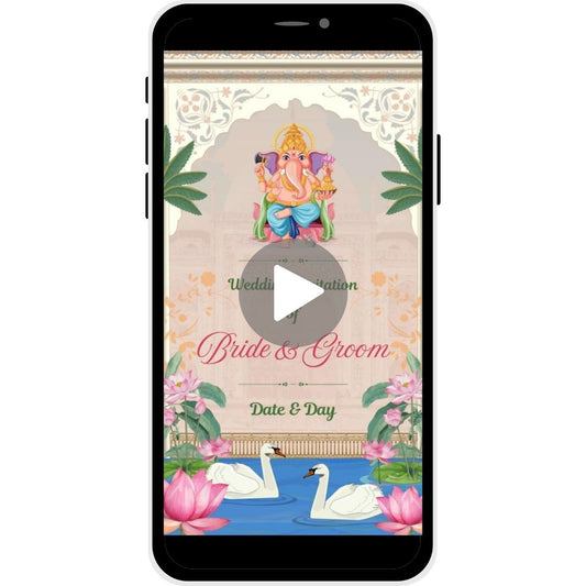 Sacred Union Hindu Wedding Invitation Video