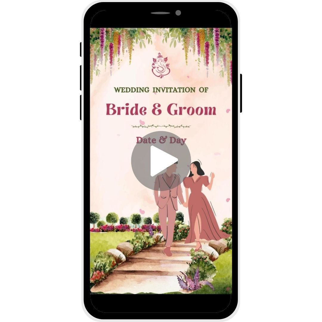 Garden Bliss Hindu Wedding Invitation Video