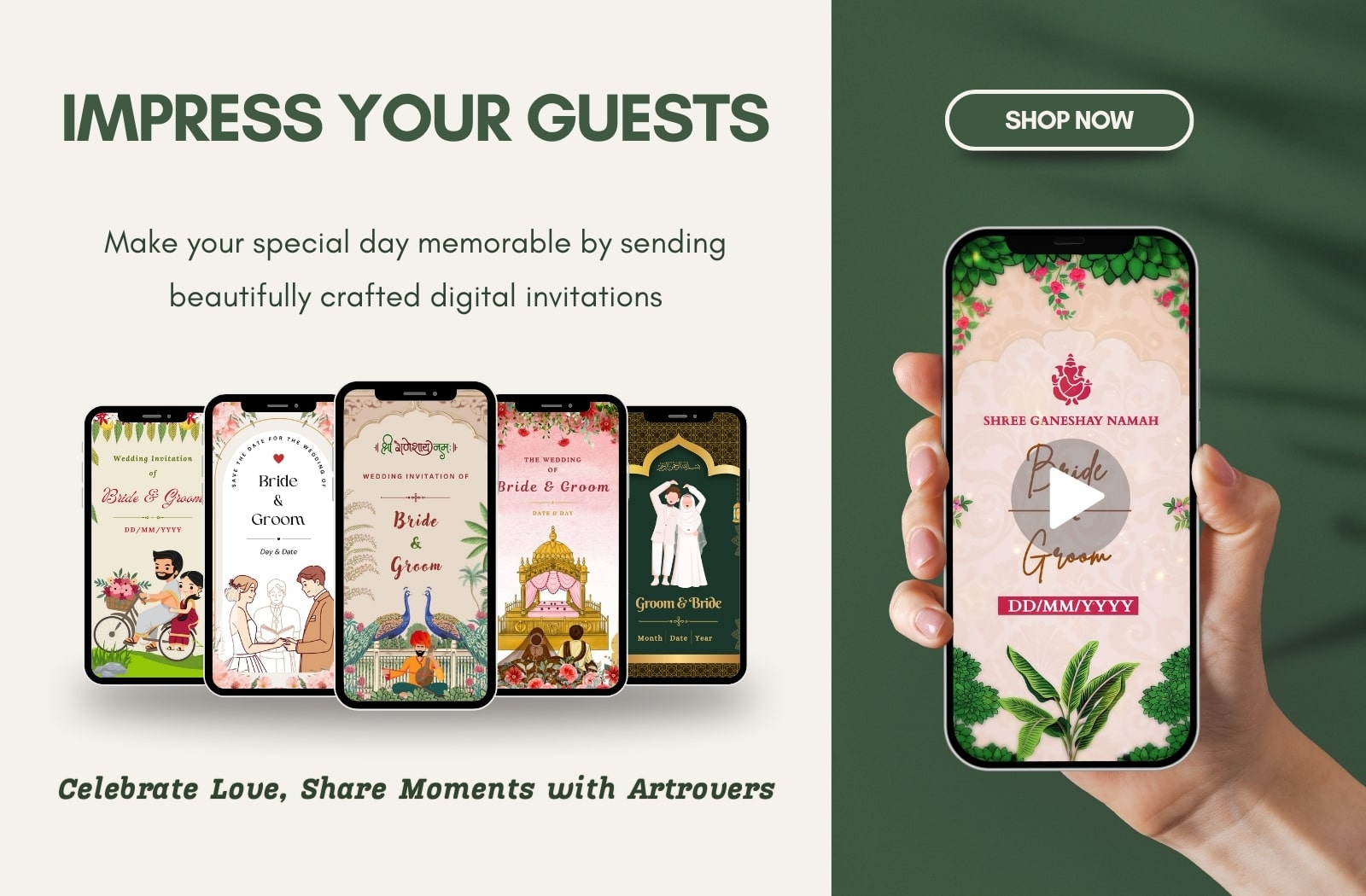 Digital Wedding Cards by Artrovers