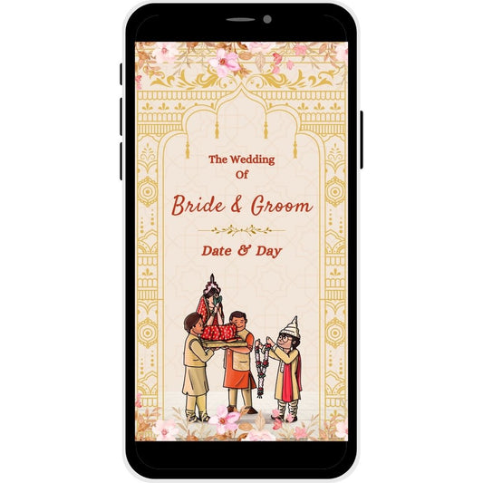 Cover Image of Divine Vows Bengali Wedding Invitation Card