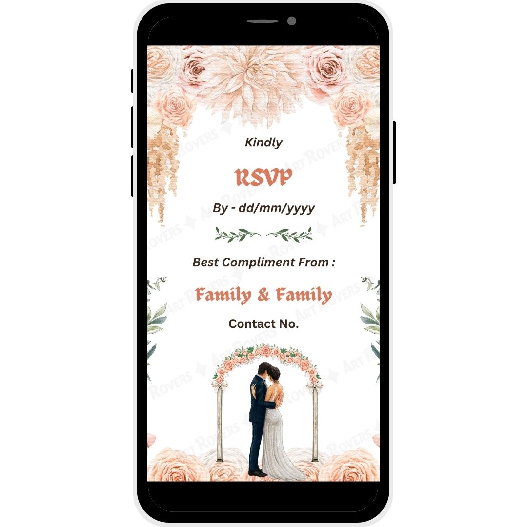 RSVP and Best Compliments - Sacred Love Christian Wedding Invitation Card