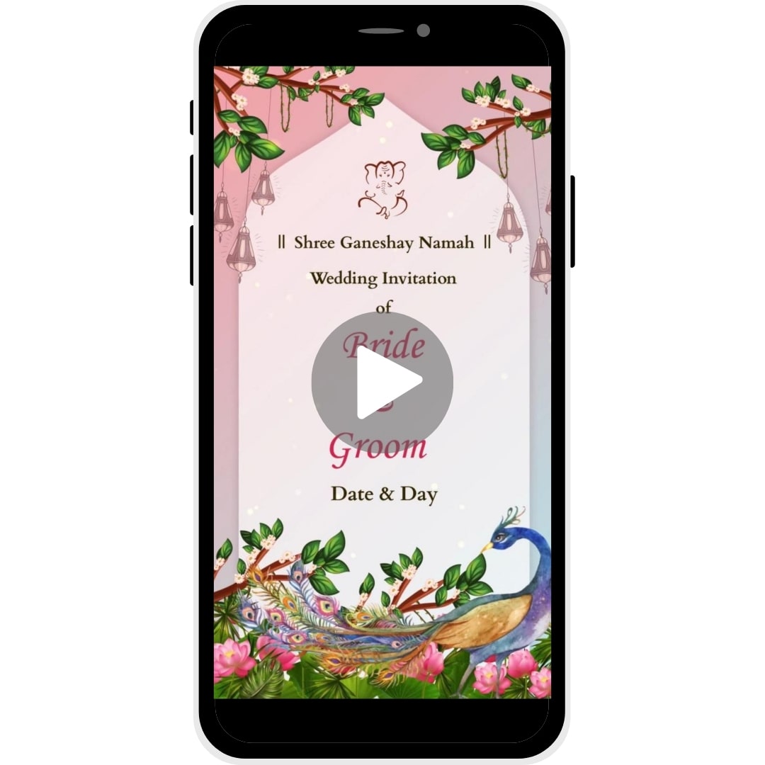 Vedic Vows Caricature Wedding Invitation Video