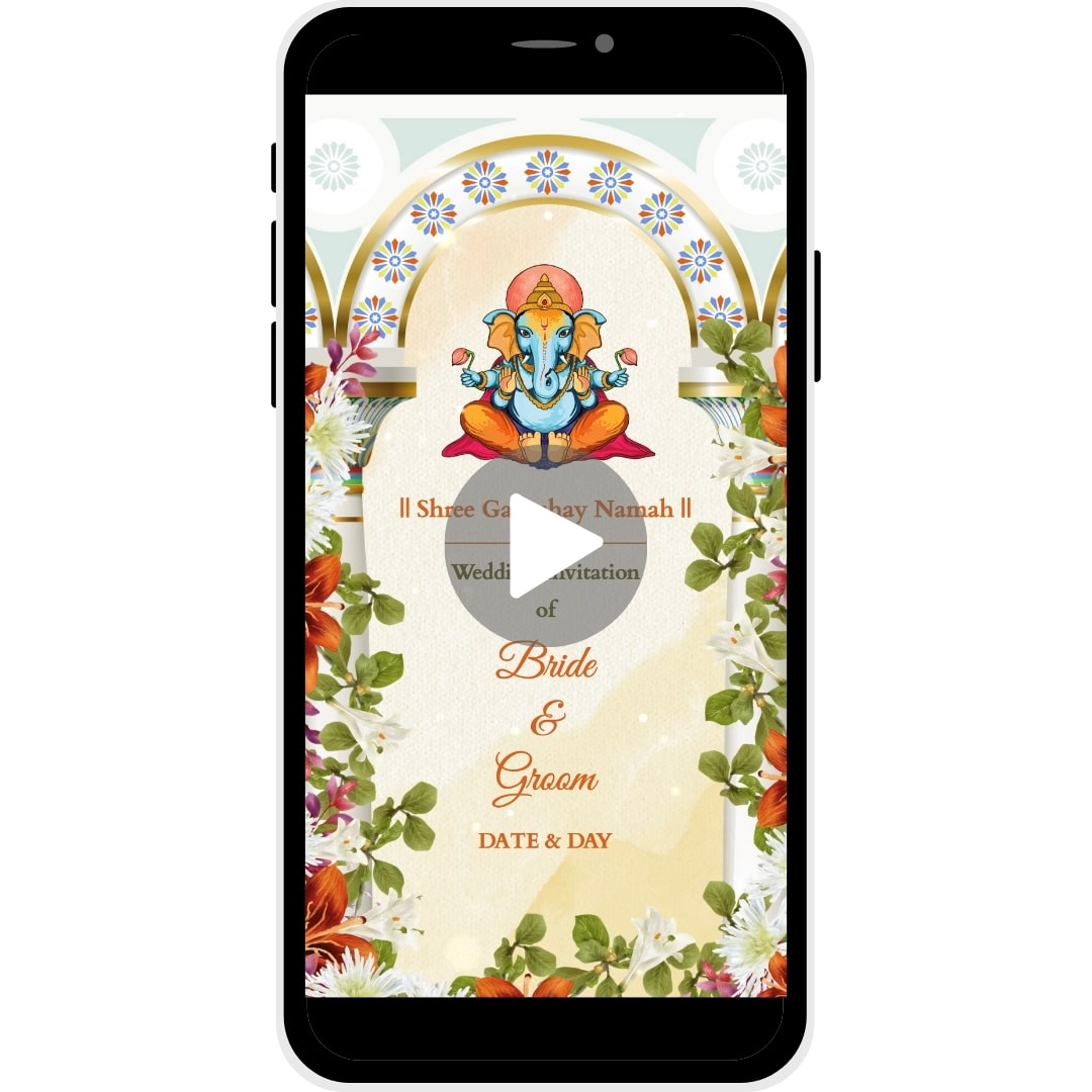 Anant Milan Caricature Wedding Invitation Video