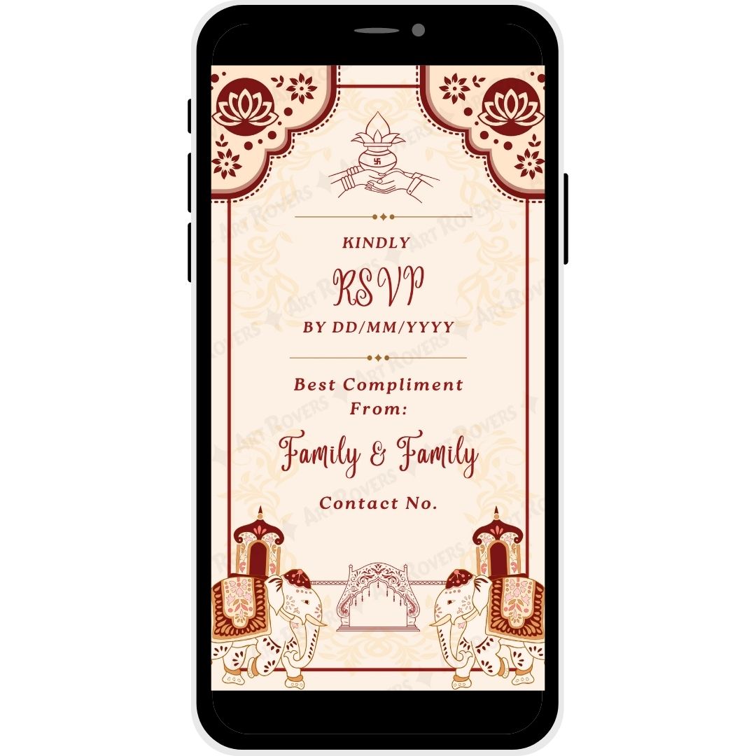 RSVP Kannada Wedding Invitation - Family Details