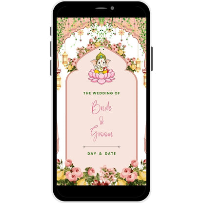Cover Image of Floral Heritage Marathi Wedding PDF Invitation