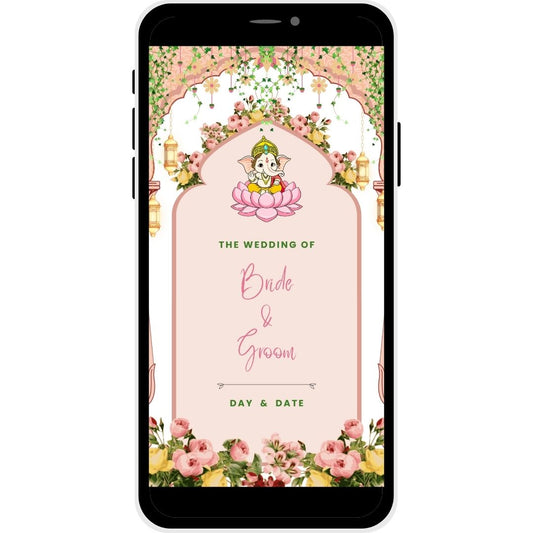 Cover Image of Floral Heritage Marathi Wedding PDF Invitation