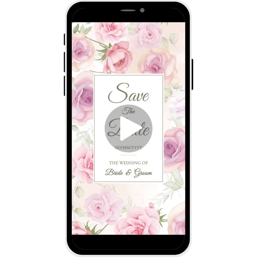 Petal Prelude Save The Date Invitation Video