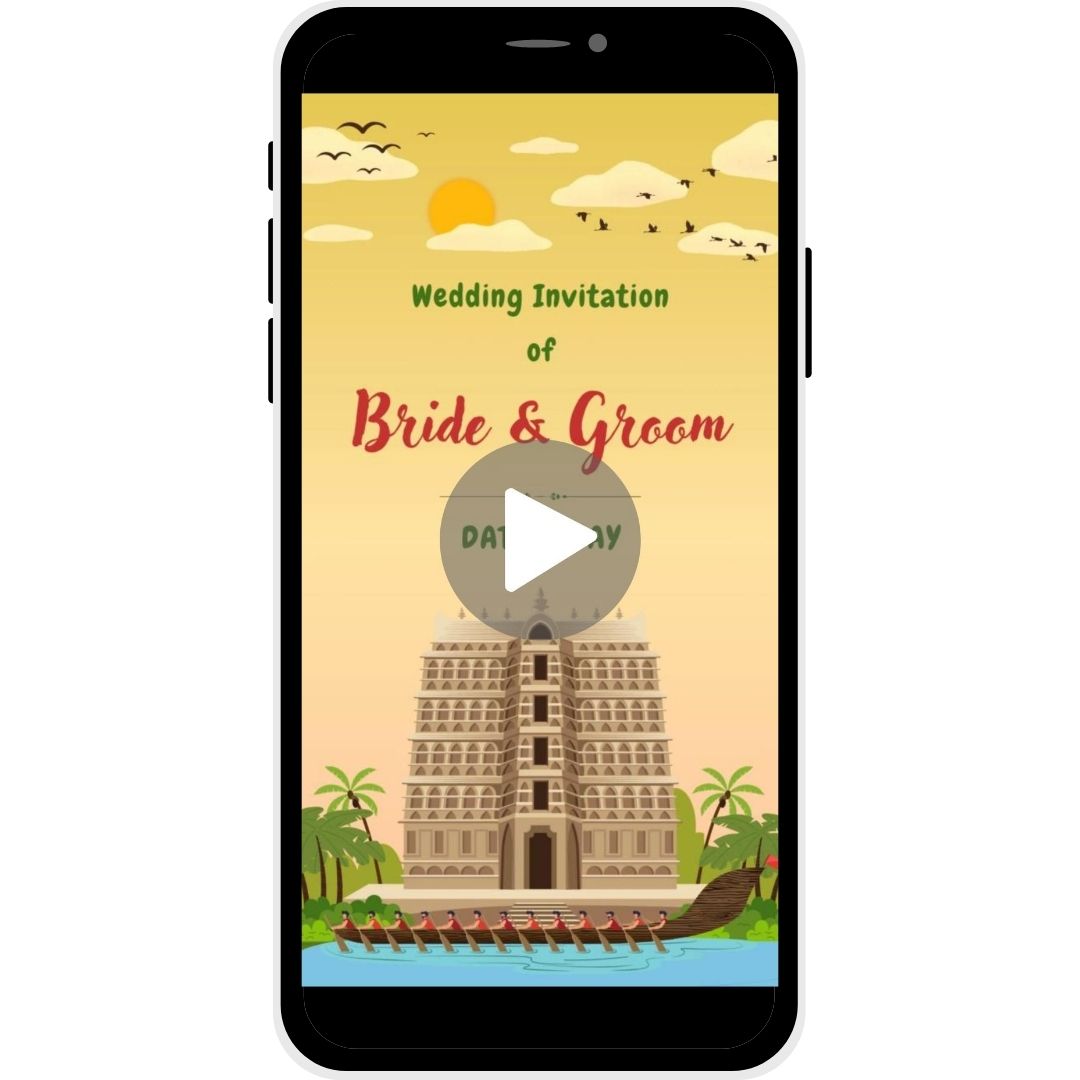 Golden Horizon Malayalam Wedding Invitation Video