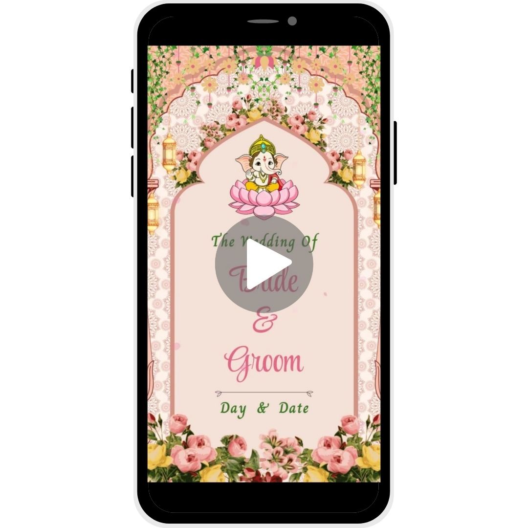Floral Heritage Marathi Wedding Invitation Video.