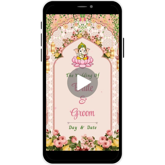Floral Heritage Marathi Wedding Invitation Video.